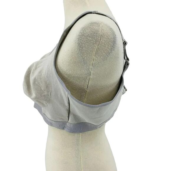 Lane Bryant Cacique Grey Cotton Lightly Lined No-Wire Full Coverage Bra 44C - Picture 4 of 8